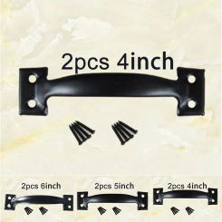 Useful Convenient Door handle Cabinets Garages Gate Replacement Screws Wardrobes 2Pcs Attachment Home Household