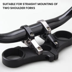 Direct Mount Stem 2 Pieces for Dual Crown Forks Split Design Mountain Bike Stem for Dual Crown Forks Motorcycle for BMX Cycling