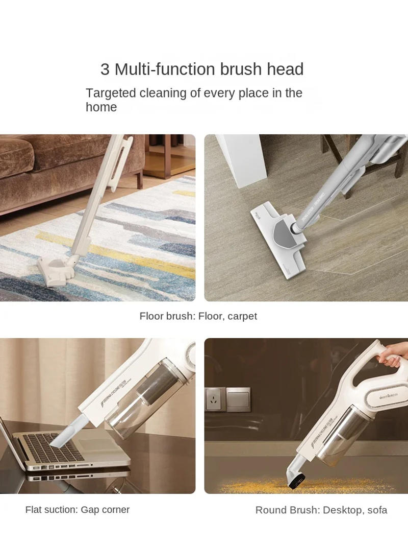 Description Picture 4 of itemDeerma DX700 Handheld vacuum cleaner Large suction Mite remover cleaner for household appliances