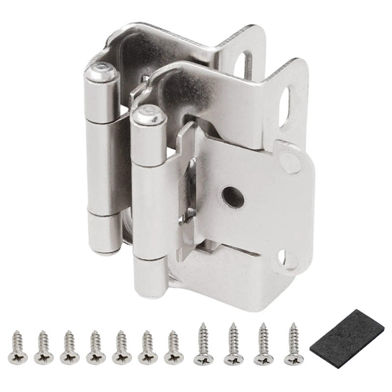 Description Picture 6 of item1/2inch Overlay Semi Partial Wrap Around Self Closing Kitchen Cabinet Hinges Home Improvement Hardware Tools Accessories