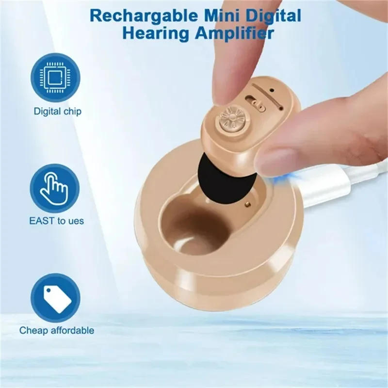 Description Picture 5 of itemHearing Aids for Deafness Elderly Rechargeable Hearing Aid Mini Digital Sound Amplifier with Noise Cancelling audifonos