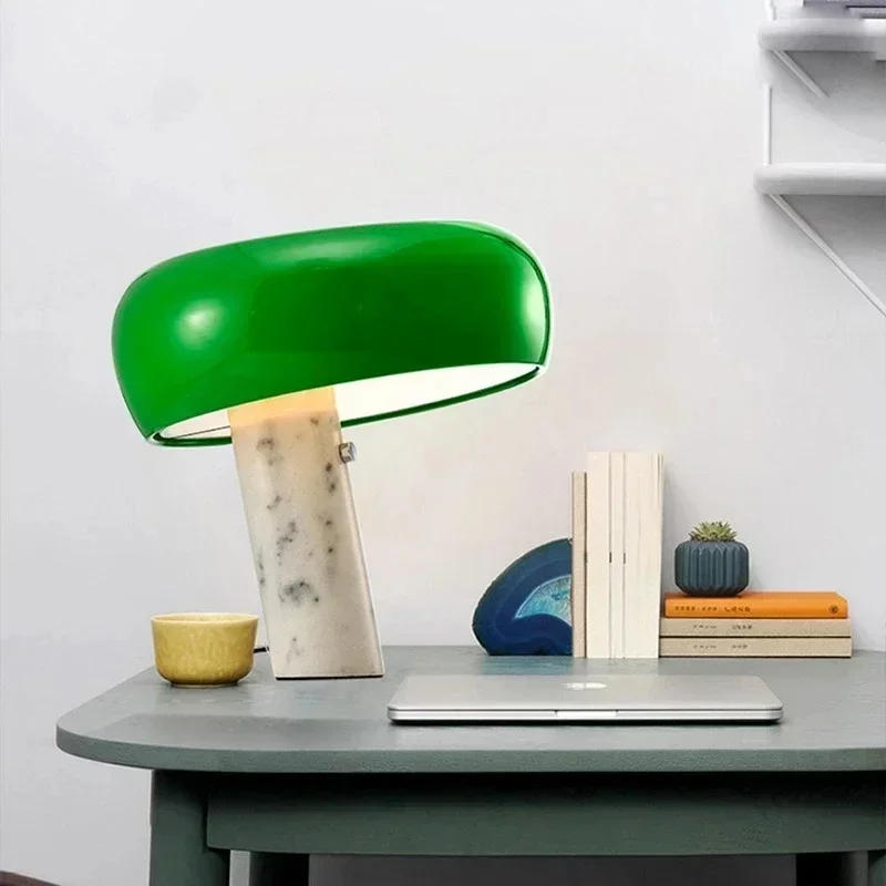 Description Picture 4 of itemMushroon Marble Table Lamp Kid Study LED Desk Light Household Bedside Living Bedroom Black Night Decorative Book Reading Light
