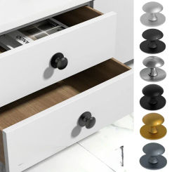 1pcs Home Wardrobe Door Pull Stainless Steel Drawer Single Hole Door Handle Sliding Door Window Cabinet Without Punching  Pull