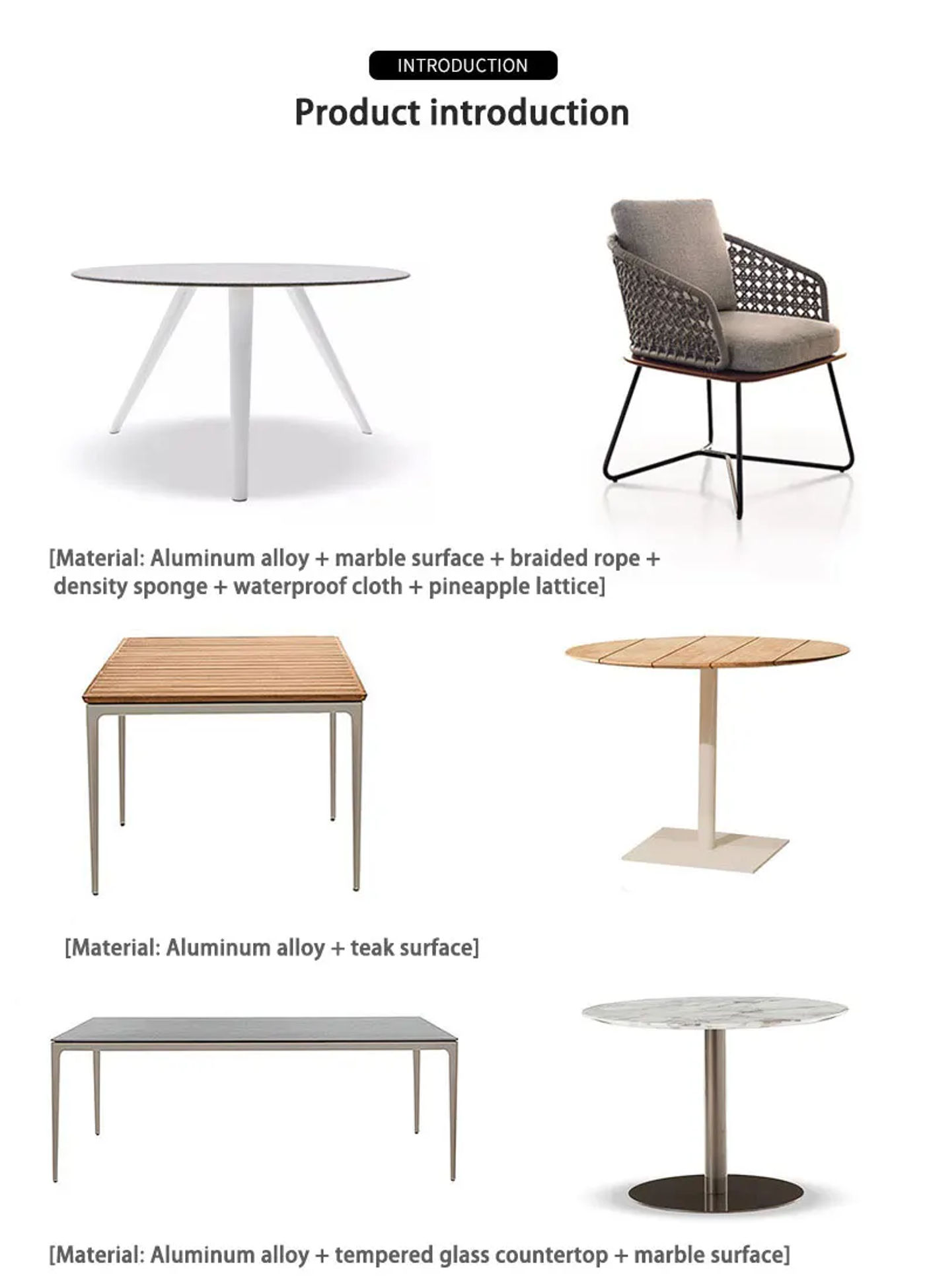 Description Picture 3 of itemOutdoor tables and chairs rattan anti-corrosion wood pineapple restaurant leisure garden open-air furniture