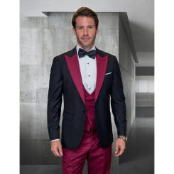 Stylish High-quality Men's Suit 3 Pieces Single Breasted Peak Lapel Set Daily Fashion Male(Blazer+Pants+Vest)