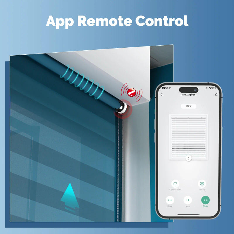 Description Picture 4 of itemMOES Tuya Smart Zigbee Roller Blinds Motor Shade for 38mm Tube Automatic work with Alexa Google Home Smart Life Remote Control