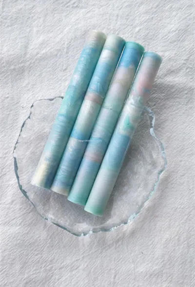 Description Picture 6 of itemUpgraded Version of Star Color Aurora Series Mixed Color Fire Paint Wax Rod Wax Particle Set DIY Scrapbook Stamp Decoration Seal