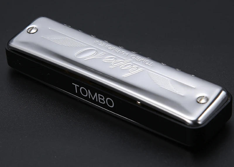 Description Picture 4 of itemTombo Harmonica Diatonic Hope 10 Blues Harp 20 Tones Stainless steel Cover Mouth Organ Armonica Professional Musical Instruments