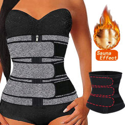 Waist Trainer Sauna Belt for Women Shapewear Weight Loss Cincher Body Shaper Tummy Control Strap Slimming Workout Fitness Girdle
