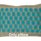 only 1 blue pillow
