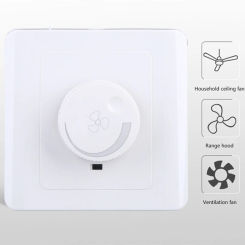 86 Type Ceiling Fan Adjustment Stepless Speed Controller Wall  220V 10A for 15-300W Dimmer