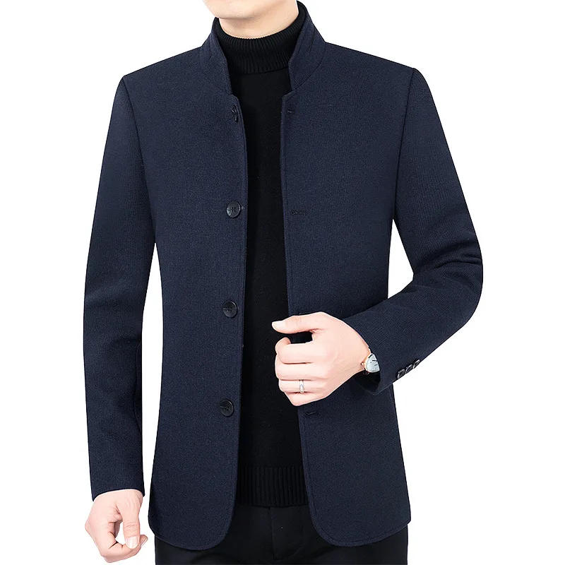 Description Picture 5 of itemNew Men Business Casual Woolen Blazers Jackets Suits Coats Woolen Blends Male Autumn Slim Fit Blazers Suits Coats Mens Clothing