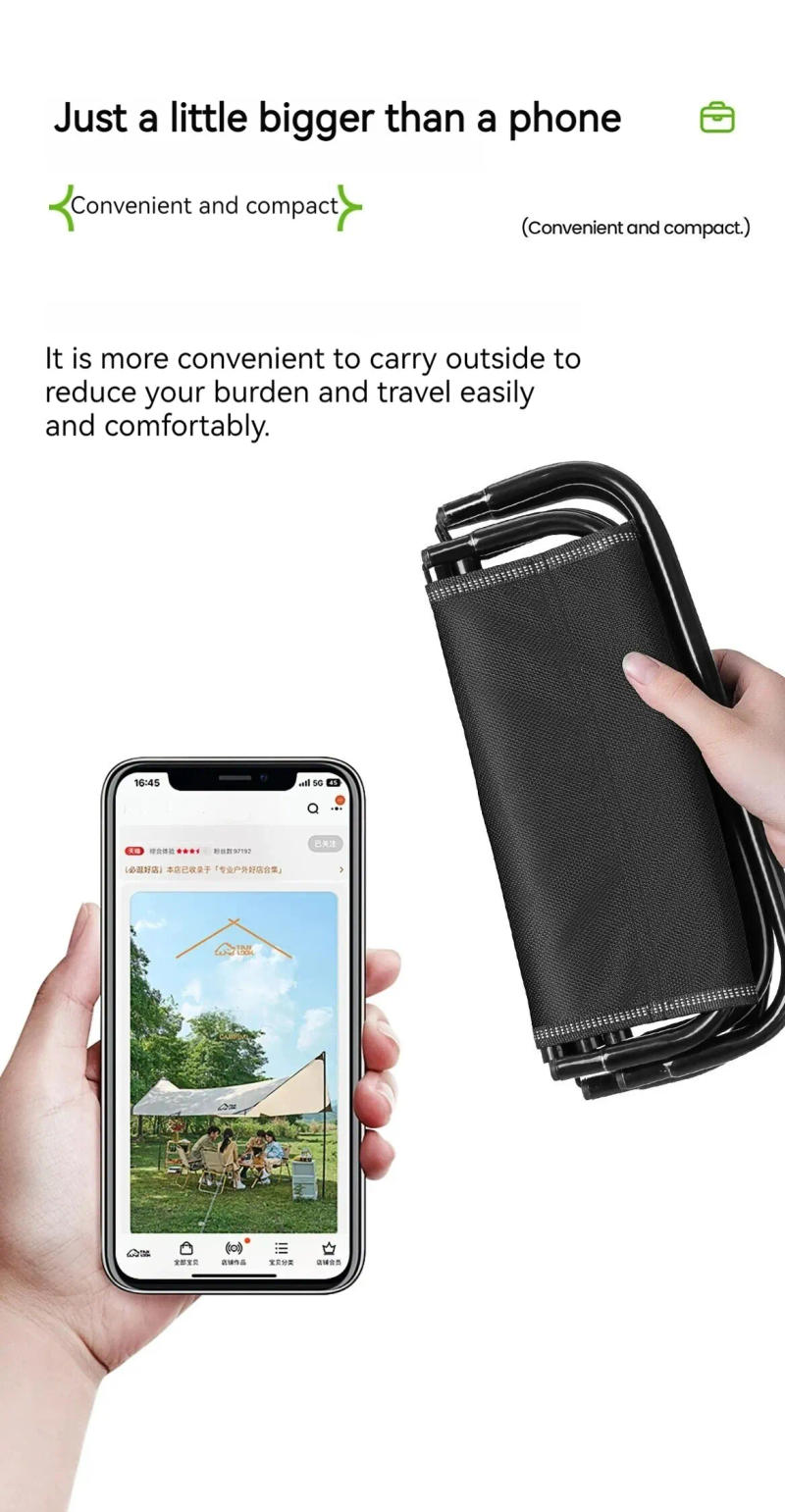 Description Picture 4 of itemOutdoor Folding Chairs, Portable Fishing Chairs for Street Stalls, Train Horses, Camping Chairs, Folding Chairs, Camping Benches