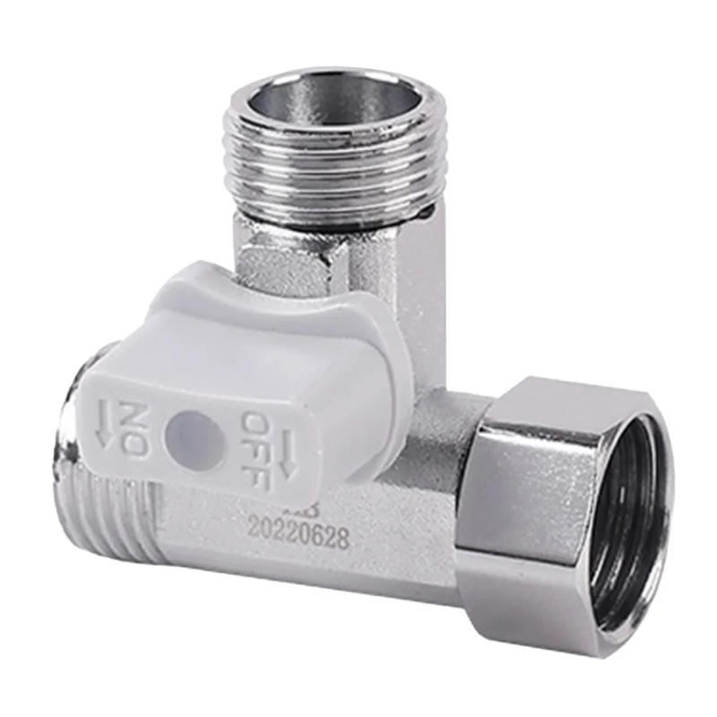Description Picture 4 of itemZinc Alloy Tee Stop Valve Angle T Adapter For Bidet Handheld Sprayer Toilet Tank For Water Purifier Accessories
