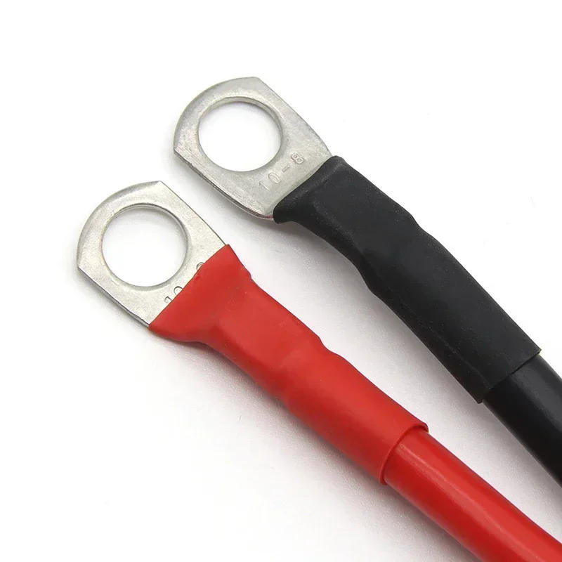 Description Picture 6 of itemBattery Inverter Connection Cable Set with M8 SC Terminals 8/6/4/2 AWG 10/16/25/35mm2 UPS Wire Red Copper Core Tin-plated Lug