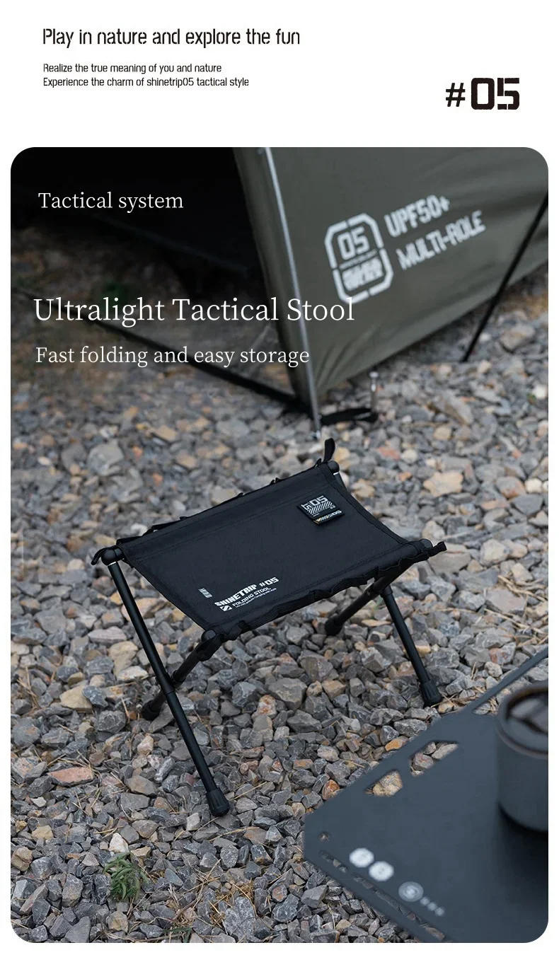 Description Picture 2 of itemOutdoor Fishing Stool Camping Tactical Stool Ultralight Folding Aluminum Picnic Chair Portable Tactical Folding Stools New