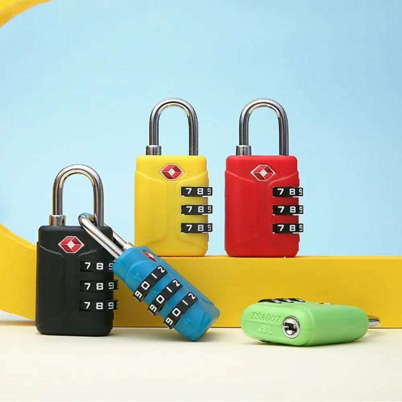 Description Picture 2 of itemAnti-theft 3 Digit Combination Lock New TSA Padlock Suitcase Luggage Coded Lock Security Tool Customs Password Lock Travel