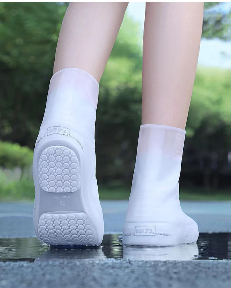 Description Picture 4 of itemM-XXL Rain Shoe Cover Waterproof Anti-slip Outdoor Rain Boots Wear-resistant Rubber Overshoes for Women Men Shoes Accessories