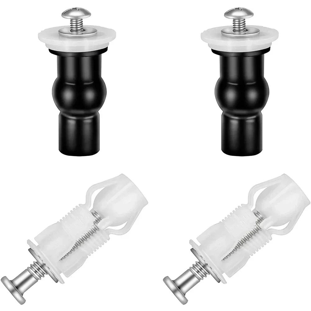 Description Picture 3 of item4pcs Top Fix Toilet Seat Screws Nut Cover Lid Pan Fixing WC Blind Hole Fitting Kits Universal Bathroom Accessories