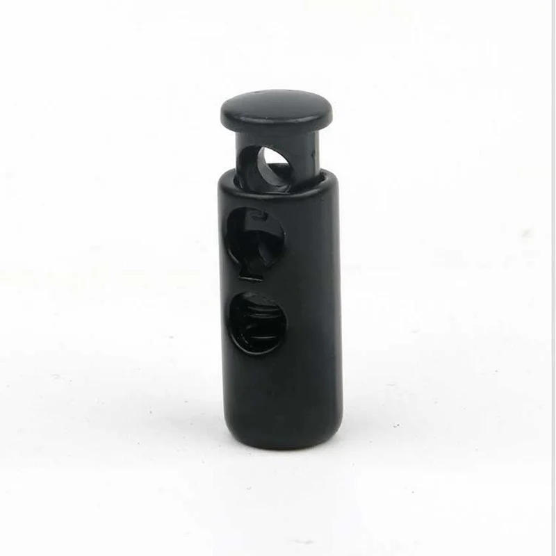 Description Picture 4 of itemNew 2pcs/bag Double Hole Metal Spring Elastic Cord Stopper Sweater Drawstring Adjustment Zinc Alloy Backpack Shoes Snap Button