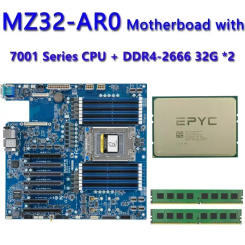 MZ32-AR0 REV.1.0 Motherboard / 32GB DDR4-2666 EPYC 7261 7251 7371 7351 7301 7281 735P 7451 7401 740P 7601 7551 7501 755P 7551P