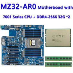 MZ32-AR0 REV.1.0 Motherboard  /  32GB DDR4-2666 EPYC 7261 7251 7371 7351 7301 7281 735P 7451 7401 740P 7601 7551 7501 755P 7551P