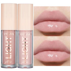 Waterproof Mirror Nude Lip Gloss Long Lasting Moisturizing Colour Rendering Non Sticky Cup Liquid Lipstick Lips Makeup Cosmetics