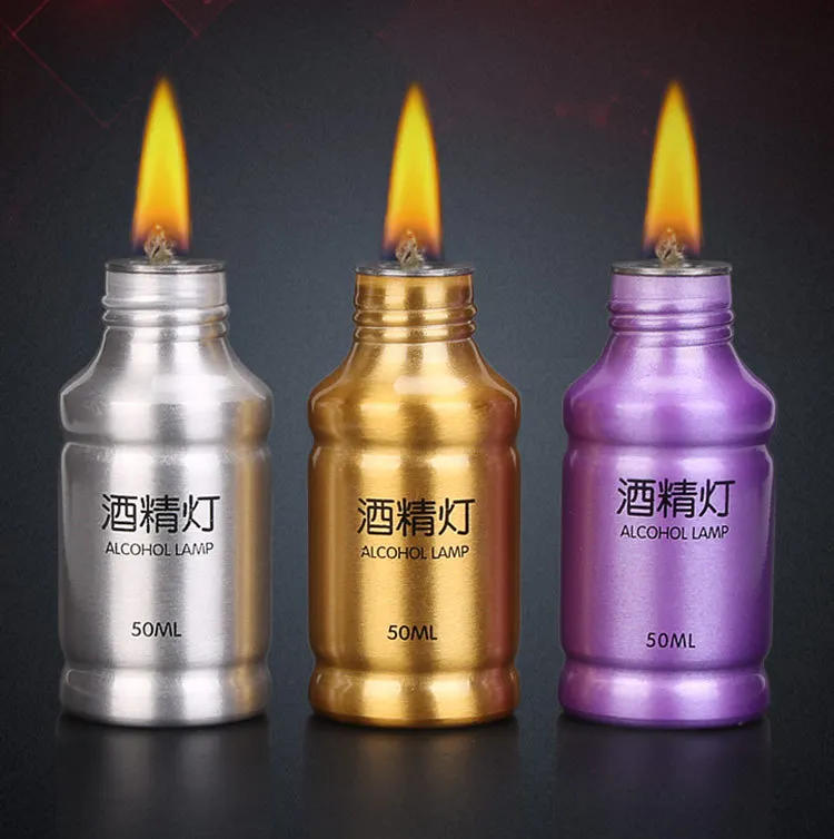 Description Picture 2 of itemPortable Metal Mini Alcohol Lamp Lab Equipment Heating Liquid Stoves for Outdoor Survival Camping Hiking Travel Without Alcohol