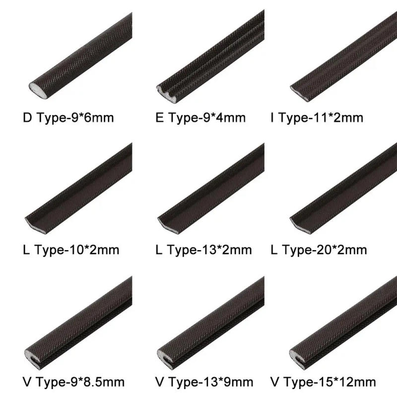 Description Picture 2 of item5M Door Window Sealing Strip Soundproof Anti-Collision Self-Adhesive Draught Excluder PU Foam Weather Stripping Door Seal Gap