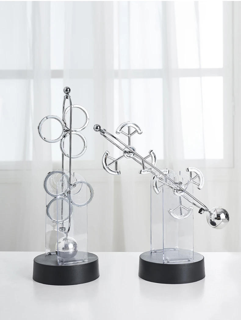 Description Picture 5 of itemPhysics Science Newton Pendulum Nordic Home Decoration Accessories Modern Metal Maglev Balance Balls Office Desk Decor Gifts