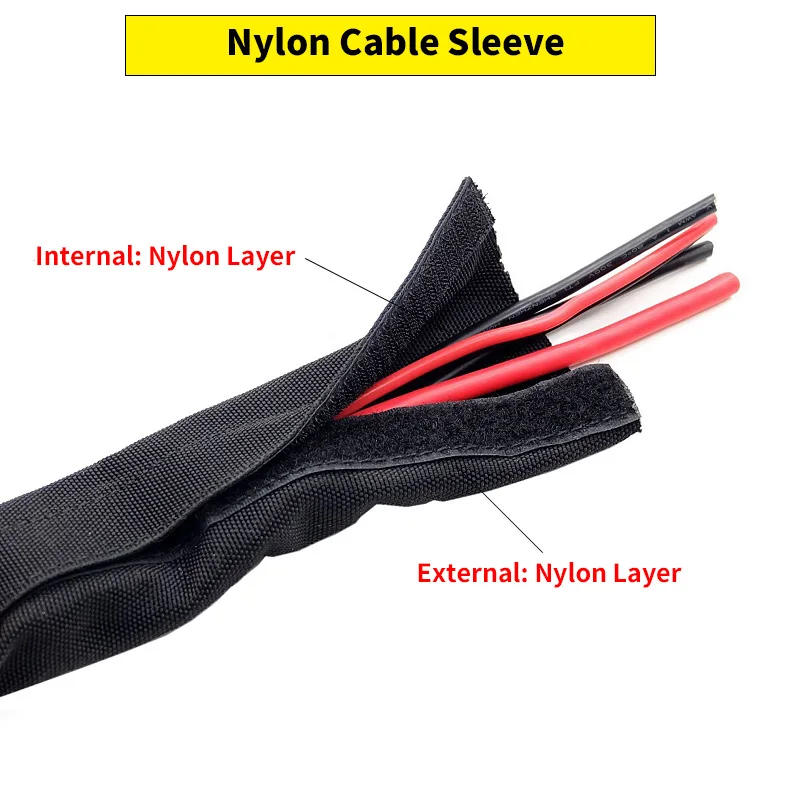 Description Picture 5 of itemCable Sleeve Organizer 10mm - 100mm PET With Tape PVC Waterproof Reusable Nylon Harness Sheath Management Wire Wrap Protection
