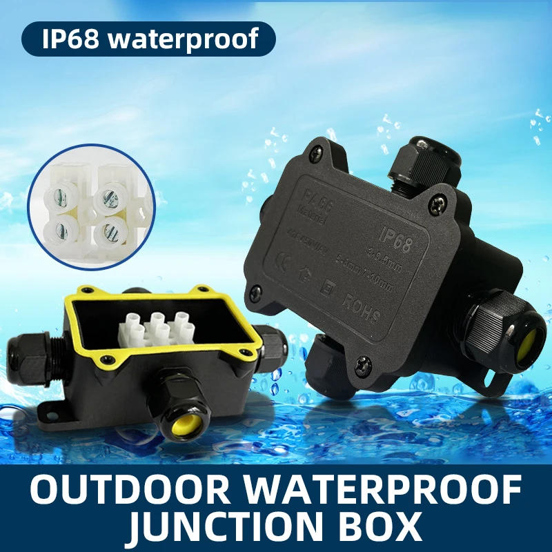 Description Picture 2 of itemOutdoor Waterproof Junction Box with Terminal IP68 450V 3-10mm Branch Wiring Connector Street Lamp Designed for Buried Wires