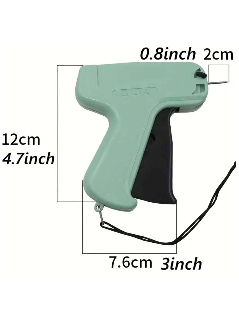 Description Picture 3 of item1set High-Speed Clothing Label Gun - 1000 Barbs, 5 Needles, DIY Apparel Tagging for Garment Price Tags