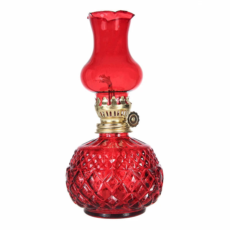 Description Picture 6 of itemRustic Large Oil Lamp Vintage Glass  Lamp Antique Oil Lamps for Indoor Use Emergency Lighting Hurricane Lamp Chamber