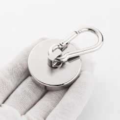 Strong Magnetic Hooks with Carabiner Hook Metal Snap Magnet Mountaineering Buckle for Tent Canopy Fastener