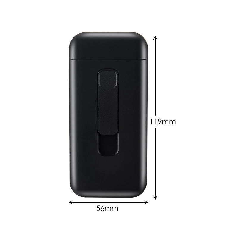Description Picture 3 of item2-in-1 Interchangeable Tungsten Cigarette Case USB Charging Lighter Regular 20 Cigarettes Portable Cigarette Accessories For Men