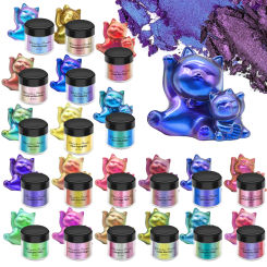 3g Mirror Chameleons Pigment Pearlescent Epoxy Resin Glitter Magic Discolored Powder Resin Colorant Jewelry Making Dye Tools