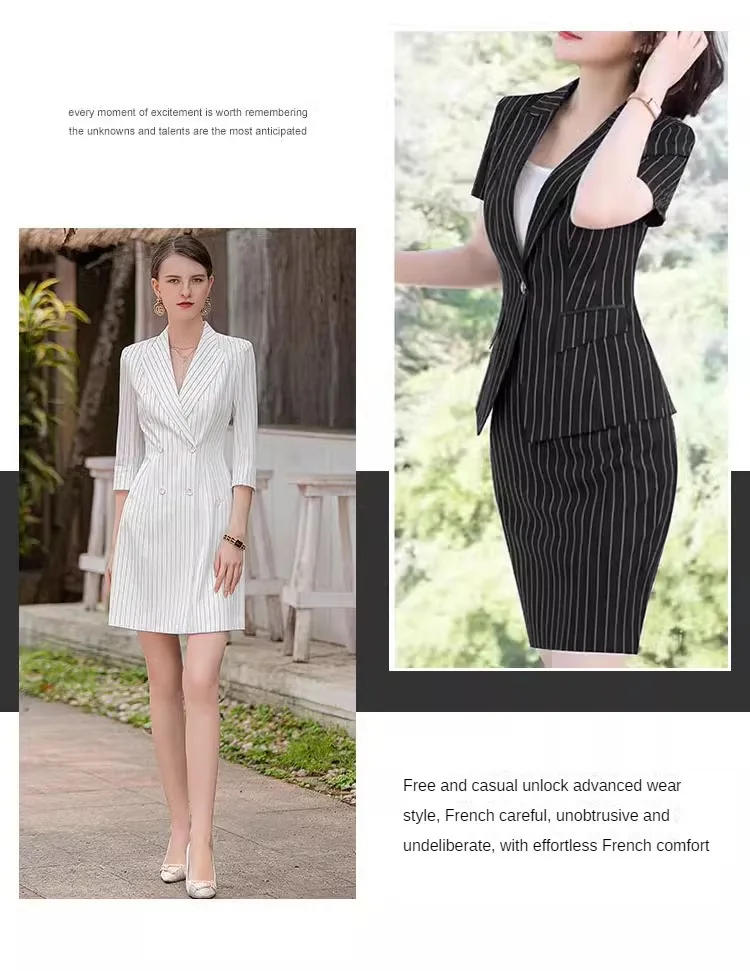 Description Picture 5 of itemBreathable Women\'s Fabric Suit By The Meter for Clothes Pants Dresses Sewing Stripe Pattern Fashion Skirts Textile Anti-wrinkle