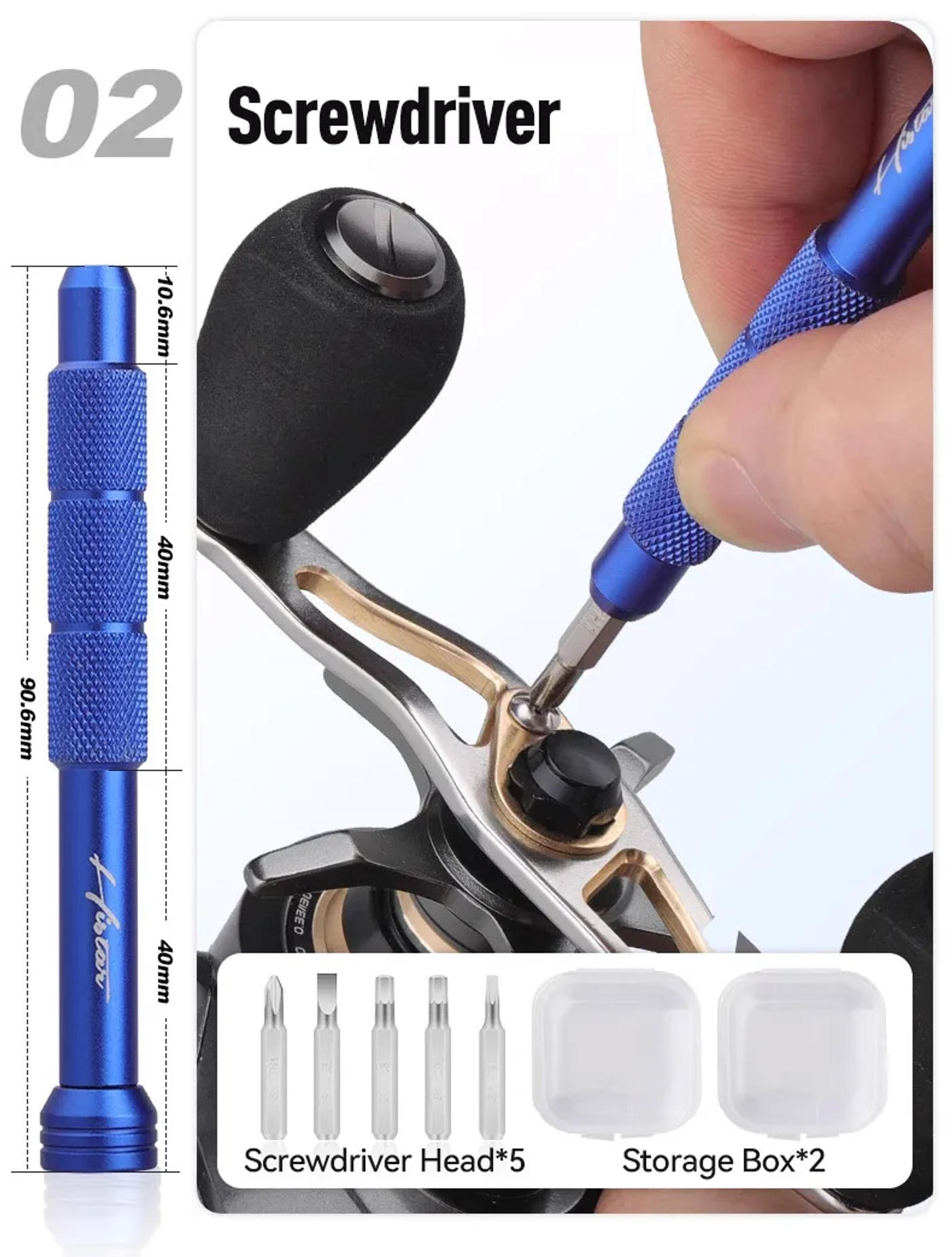 Description Picture 5 of itemFishing Tackle Reel Maintain Toolbox Multifunctional Fish Tackle Box Repair Kits Combo Maintenance Tools Accessories Tackles