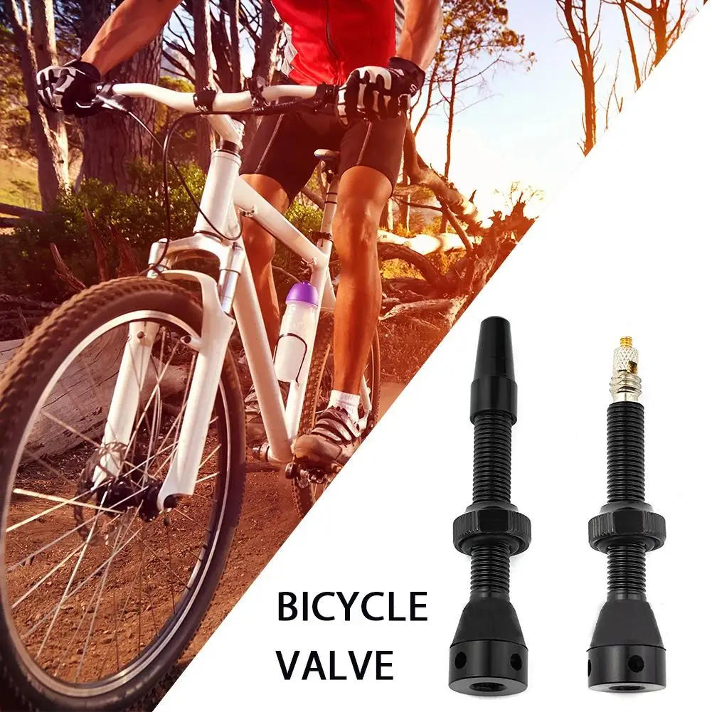 Description Picture 6 of item1Pair 44/60mm Bicycle Presta Valve-Aluminum Alloy Valve-For Tubeless Road/MTB/Gravel Bike Uses Valve