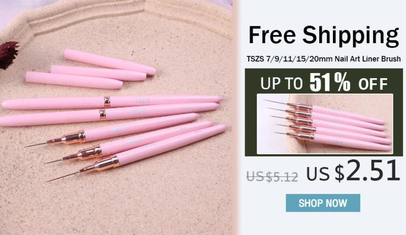 Description Picture 3 of item1Pcs/Lot Pinceau Nail Art Brushes For Nail Gel Manicure Liner Painting Black Pen Brush Striper Acrylic Gradient Shadow UV Gel