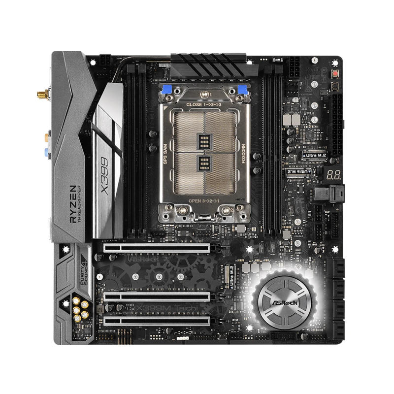 Description Picture 4 of itemASRock X399M Taichi Motherboard Support TR 2990WX 2970WX 2950X 2920X 1950X 1920 1900X CPUs Quad Channel DDR4 3600+ MHz NVME M.2