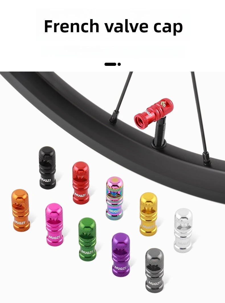 Description Picture 2 of item2PCS Bicycle Presta Valve Cap with Valve Core Removal Function Bike Tubeless Tire Valve Stem Cap MTB Accessories
