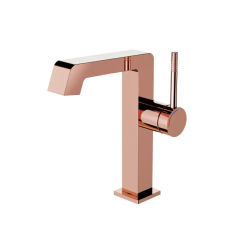 Bathroom Basin Faucet Single Lever Cold And Hot Rose Gold Water Mixer Sink White Deck Mounted  Black Tap New Arrival