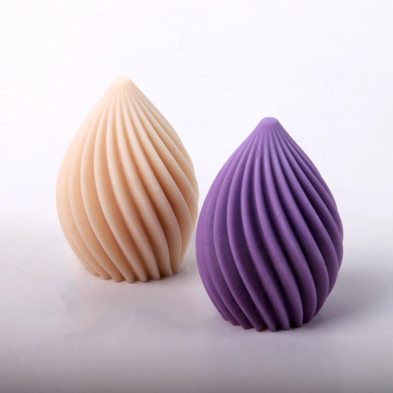 Description Picture 5 of itemGeometry Spiral Stripe Candle Silicone Mold New 3D Egg Shaped Resin Molds for DIY Aromatherapy Candle Soap Making Handmade Gifts