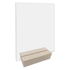 Acrylic Table Sign Holder with Wooden Base Clear Wedding Table Sign Number Place Card Display Stand for Restaurant Hotel new