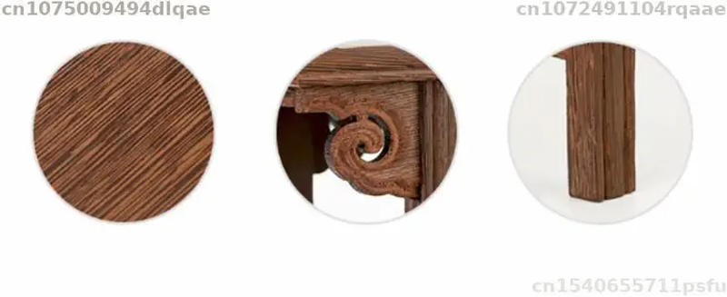 Description Picture 6 of itemMiniature Wooden Sorting Table Coffee Tea Sets Pedestal Figurines Vase Flower Pot Display Stand Bonsai Plant Decorative Shelves