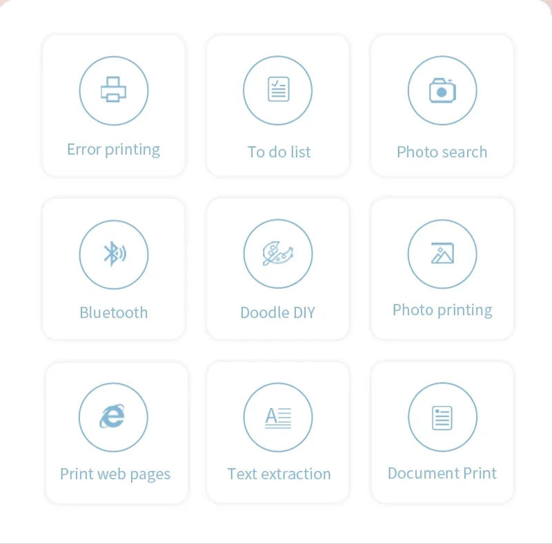 Description Picture 3 of itemMini Portable label thermal printer endurance Bluetooth HD picture printer for student error title note pocket inkless printing