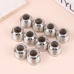 10Pcs 110V E27 To E14 Lamp Holder Converter Fireproof Socket Base Converters Light Bulb Adapter Conversion Lighting Accessories