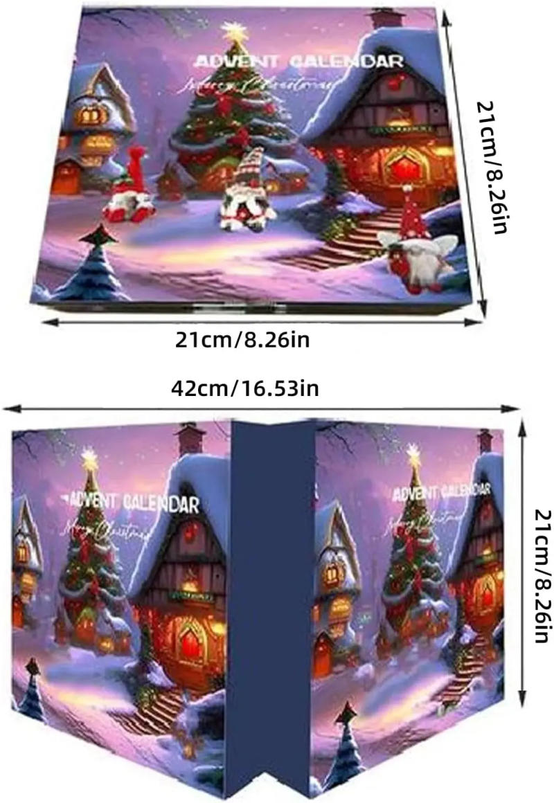 Description Picture 3 of itemGnome Advent Calendar 2024, Christmas 24PCS Gonks Advent Calendar 2024, Cute Gnome Dolls Christmas Decor Gift for Kids